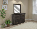 6 Drawer Dresser - Dark Mesquite Mango Wood Storage Furniture