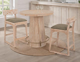White Balam Bistro Pub Table | Sustainable Mango Wood Dining