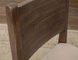 Mezquite Wooden Chair - Sustainable Mango Wood with Faux Leather