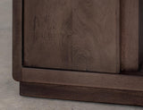 Mezquite Mango Wood Electric Fireplace Console - Handcrafted Mantel
