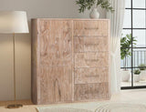 5 Drawer & 2 Door Gentleman's Chest - Mango & Teak Wood