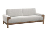 Modern Wooden Frame Sofa | Premium Fabric & Natural Design