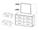 Dark Mesquite Mirror - Handcrafted Mango Wood Bedroom Mirror