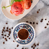 Handmade Porcelain Turkish Coffee Cup & Saucer Set