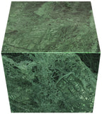 Bolzano End Table - Handcrafted Marble Accent with Unique Veining for Modern Art Deco Spaces