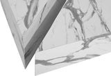Aritzia Contemporary End Table with Elegant Faux Marble Surface and Durable Wooden Frame Design