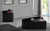 Aritzia Contemporary End Table with Elegant Faux Marble Surface and Durable Wooden Frame Design