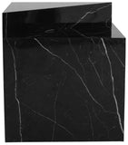 Aritzia Contemporary End Table with Elegant Faux Marble Surface and Durable Wooden Frame Design