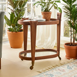 Oval Entertainment Bar Cart
