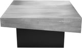 Palladium Iron Coffee Table - Modern Matte Black and Textured Metal Finish for Contemporary Style