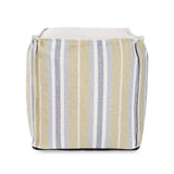 Tall Square Indoor/Outdoor Pouf Dune Moss