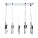 Rectangular Crystal Chandelier // 15 Light