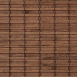 Bamboo Light Filtering Roman Shade 64"L, Teak