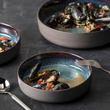 Northern Lights Aurora Blue Cereal Bowl 7.8", 35oz