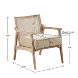 Wholesale Modern Farmhouse Wood Armchair Living Room Accent Chair