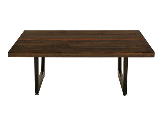 Cocktail Table DeLux - Mango Wood Live Edge with Epoxy Resin