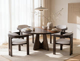 Raramuri Round Dining Table | Mango Wood & Epoxy Resin