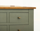8 Drawer Hinged Top Cocktail Table | Green Timber Occasional Table