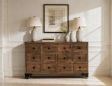 12 Drawer Console Table | Oslo Collection Mango Wood