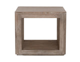 White Balam 1 Shelf End Table | Mango & Teak Wood