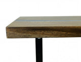 Zaphiro Sofa Table - Sustainable Melina Wood with Live-Edge Design
