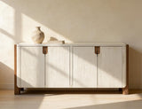 Westmont Console Table - Modern White Wood Storage Console