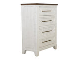 4 Drawer Chest - Stoa Collection Two-Tone Wood Furniture