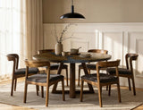 Silver Round Dining Table | Resin River Teak Wood Design