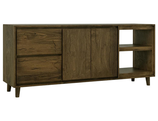 3 Drawer & 2 Door TV Stand 76" | Savia Solid Wood Collection