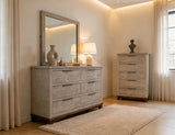 5 Drawer Chest - Golden Loft Solid Wood Storage Furniture