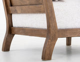 Forest Armchair | Beige Upholstery & Melina Wood Frame