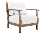 Forest Armchair | Beige Upholstery & Melina Wood Frame