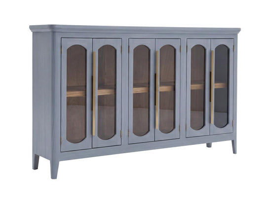 6 Door Console Table | Brava Transitional Storage Console