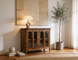 4 Door Brava Console - Transitional Design Storage Cabinet