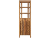 2 Door Bookcase | Porter Solid Wood Storage Cabinet | Mid-Century