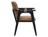 Poly Suede Upholstered Chair | Forge Armchair Brown
