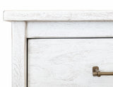 White Roots 5 Drawer Chest | Rustic Mango Wood Farmhouse Dresser