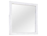 White Roots Collection Mirror - Rustic Farmhouse Design | Mango Wood