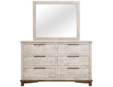 Golden Loft Mirror - Light Gray Wood Frame | Bedroom Mirror