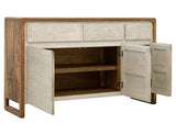 3 Drawer 3 Door Mango Wood Console Table | Evoke