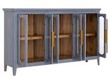 6 Door Console Table | Brava Transitional Storage Console