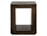 Black Balam 1 Shelf Chairside Table | Mango & Teak Wood