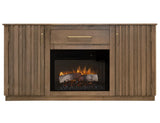 Mezquite Collection TV Stand: 1 Drawer & 2 Door Fireplace Media Console