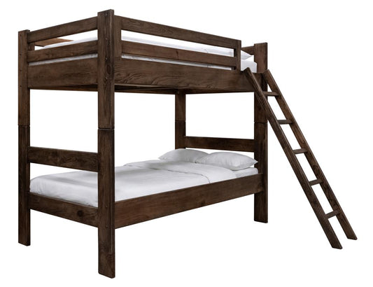 Forte Pine Twin Bunk Bed | Solid Wood Bottom Bunk