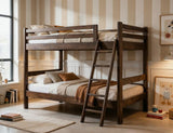 Forte Pine Twin Bunk Bed | Solid Wood Bottom Bunk