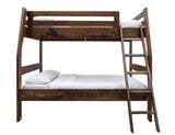 Forte Twin Over Full Bunk Bed | Solid Pine Coffee Ochre