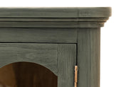 4 Door Console Table - Brava Transitional Design with Glass