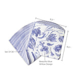 Blue Willow 2 Ply Paper Napkins (Set of 30)