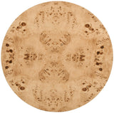 Burl Art Deco Coffee Table - Stunning Ash Burl Wood Design, 200 lbs Capacity, Natural Finish 36" W