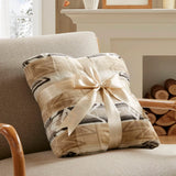 Aztec Printed Velvety Shepra Heated Throw
